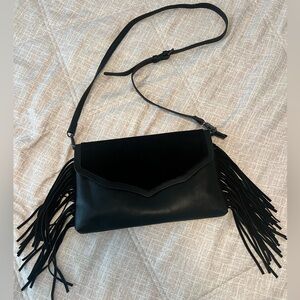 Black Fringe Women's Bag